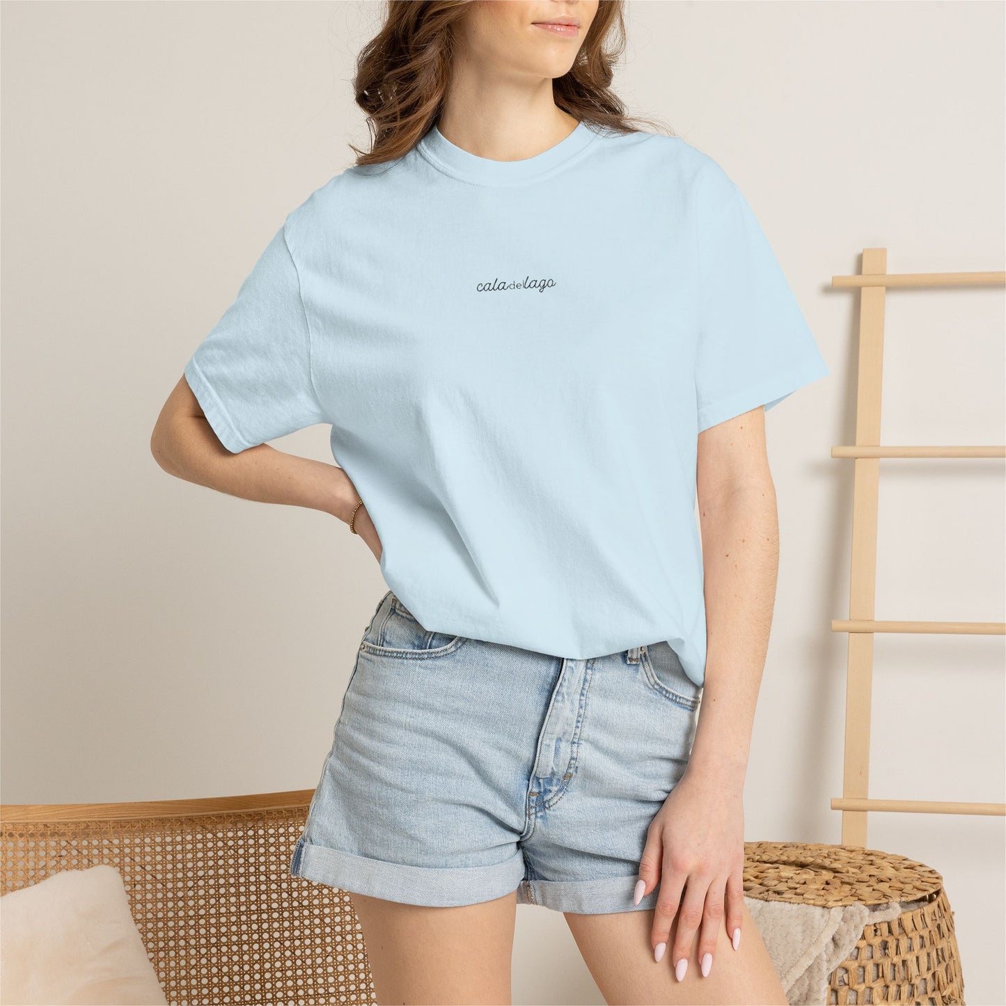 Cala Del Lago Essential Tee – Black Stitch