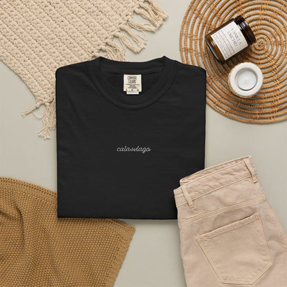 Cala Del Lago Essential Tee – White Stitch