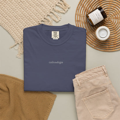 Cala Del Lago Essential Tee – White Stitch