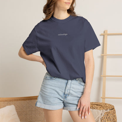 Cala Del Lago Essential Tee – White Stitch