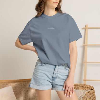 Cala Del Lago Essential Tee – White Stitch