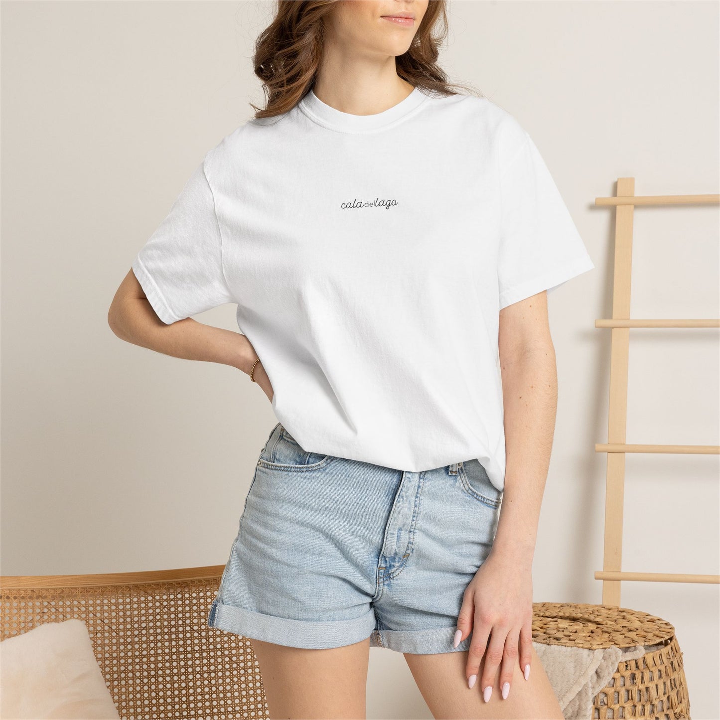Cala Del Lago Essential Tee – Black Stitch