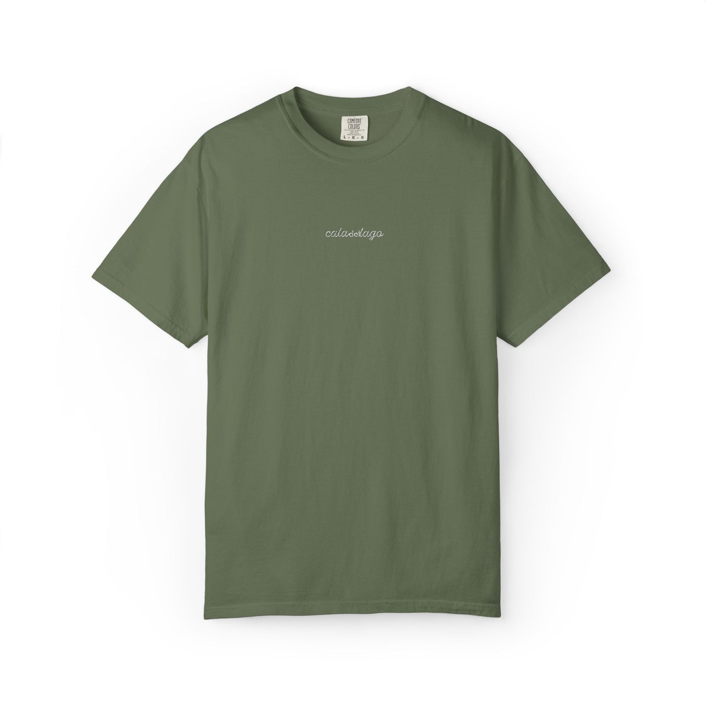 Cala Del Lago Essential Tee – White Stitch