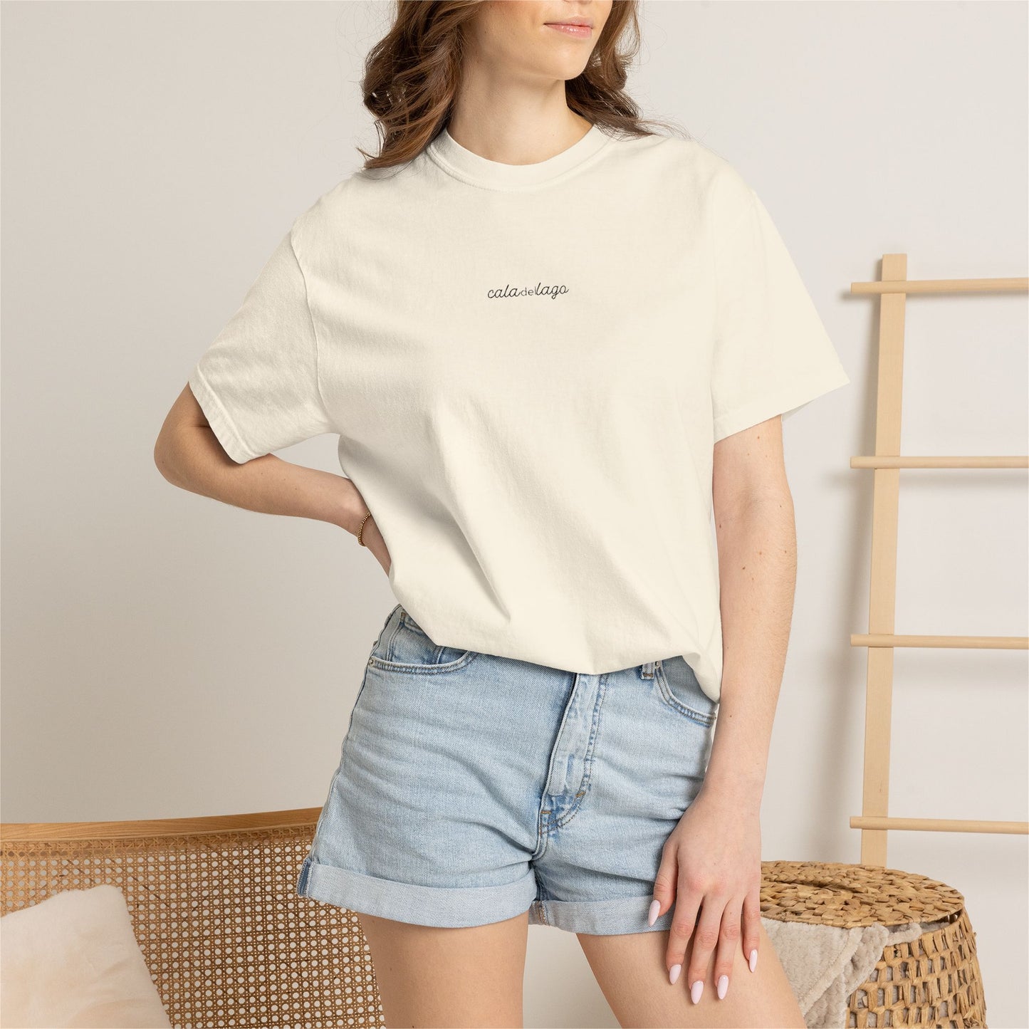 Cala Del Lago Essential Tee – Black Stitch