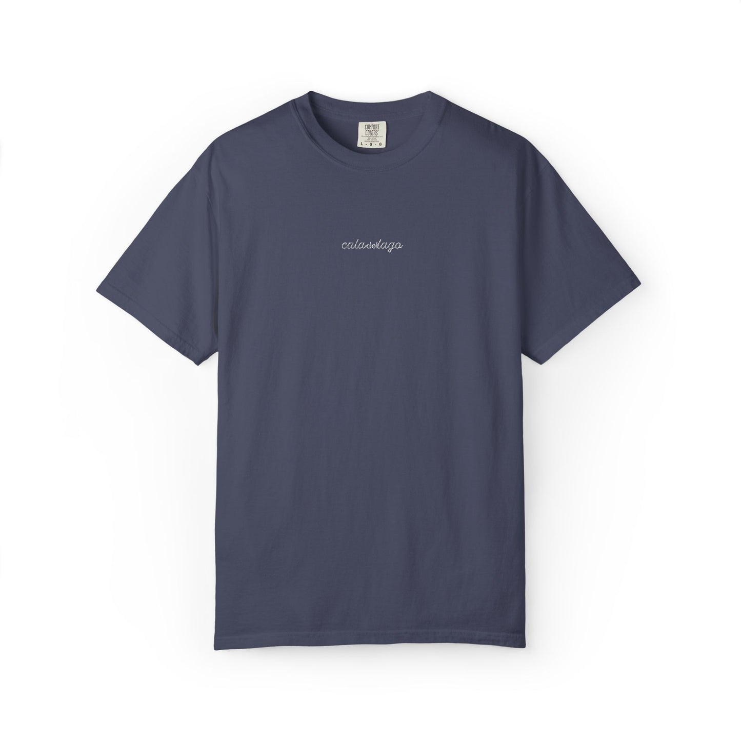Cala Del Lago Essential Tee – White Stitch